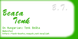 beata tenk business card